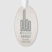Custom 2020 Middle Finger Review empfiehlt Ornament (Vorderseite)