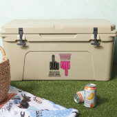 Custom 2020 Middle Finger Review Pink Black 4 Pack Aufkleber (Kühler)