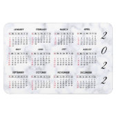 Custom 2022 Marble Calendar Magnet (Horizontal)