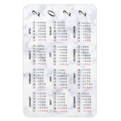 Custom 2022 Marble Calendar Magnet (Vertikal)