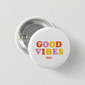 Custom 2023 positives Zitat moderne trendige boho Button (Vorne & Hinten)