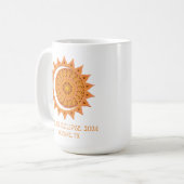 Custom 2024 Eclipse Kaffeetasse (Vorderseite Links)