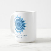 Custom 2024 Eclipse Kaffeetasse (Vorderseite Links)