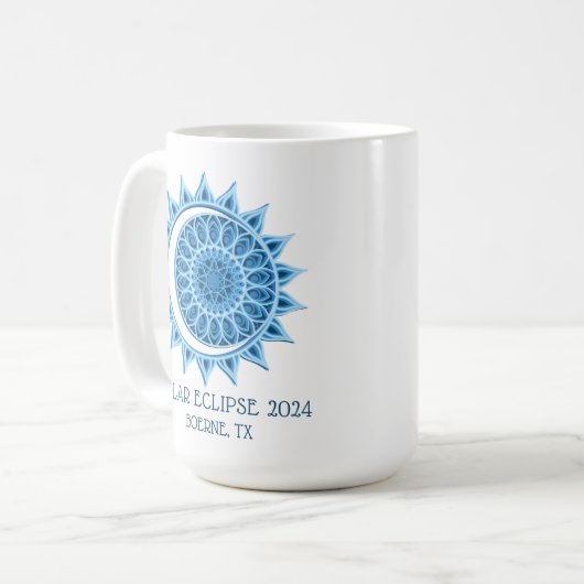Custom 2024 Eclipse Kaffeetasse (Vorderseite Links)