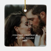 Custom 2024 Erstes Weihnachtsschmuck w Bild (Rückseite)