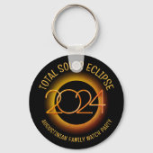 Custom 2024 INSGESAMT SOLAR ECLIPSE Family Souveni Schlüsselanhänger (Vorderseite)