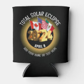 Custom 2024 INSGESAMT SOLAR ECLIPSE Flags Dosenkühler (Vorderseite)