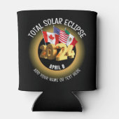 Custom 2024 INSGESAMT SOLAR ECLIPSE Flags Dosenkühler (Rückseite)