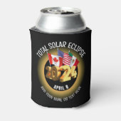 Custom 2024 INSGESAMT SOLAR ECLIPSE Flags Dosenkühler (Kanne Rückseite)