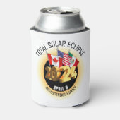 Custom 2024 INSGESAMT SOLAR ECLIPSE Flags Family Dosenkühler (Kanne Rückseite)
