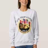 Custom 2024 INSGESAMT SOLAR ECLIPSE Flags Family Sweatshirt (Vorderseite)