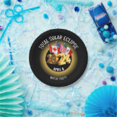 Custom 2024 INSGESAMT SOLAR ECLIPSE Flags Pappteller (Party)