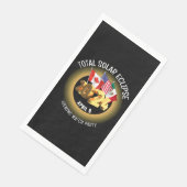 Custom 2024 INSGESAMT SOLAR ECLIPSE Flags Serviette (Ecke)