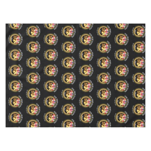 Custom 2024 INSGESAMT SOLAR ECLIPSE Flags Tischdecke (Vorderseite (Horizontal))