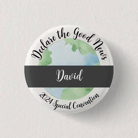 Custom 2024 JW Convention Declare the Good News Button (Vorderseite)