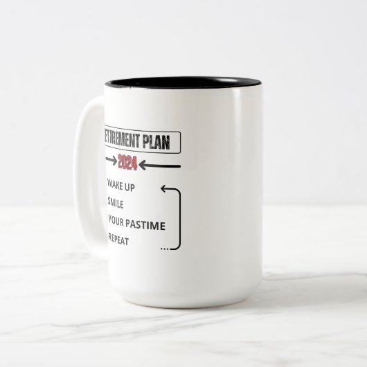 Custom 2024 Renten Plan Tasse (Vorderseite Links)