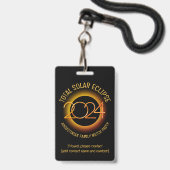 Custom 2024 total SOLAR ECLIPSE Lost Child Group Ausweis (Rückseite mit Lanyard)
