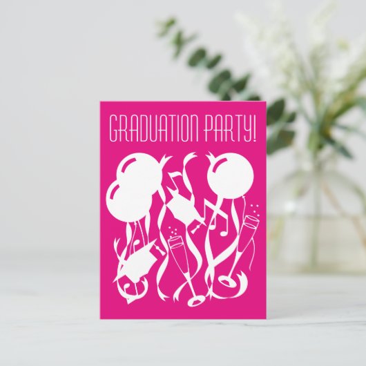 Custom 2025 Abschlussfeier Einladung Postkarten (Stehend Vorderseite)