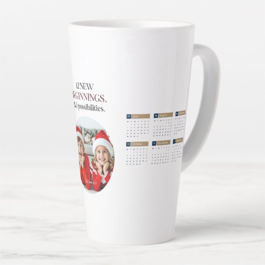 Custom 2025 Calendar Kaffee Tasse (Rechte Ecke)