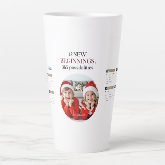 Custom 2025 Calendar Kaffee Tasse (Vorderseite)