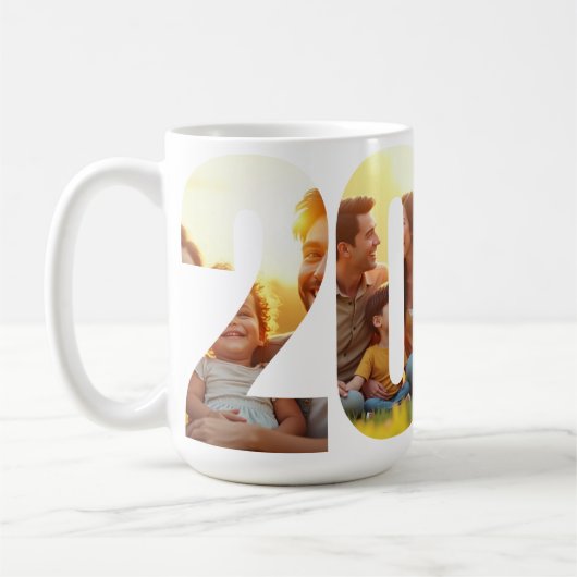 Custom 2025 Family Foto Tasse (Links)