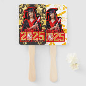 Custom 2025 Grad Fan für High School & Uni Fächer (Vorne und Hinten)