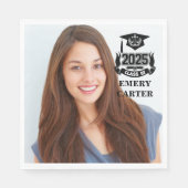 Custom 2025 Graduate Foto Attorney Law School Serviette (Vorderseite)