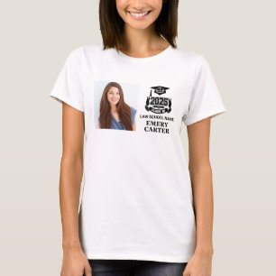 Custom 2025 Graduate Foto Attorney Law School T-Shirt