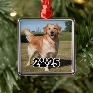 Custom 2025 Pet-Foto Ornament Aus Metall