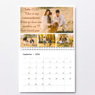Custom 2025 Sessings Fotos Scripture Christlich Kalender