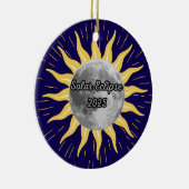 Custom 2025 Solar Eclipse Memory Keramik Ornament (Rechts)