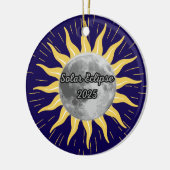 Custom 2025 Solar Eclipse Memory Keramik Ornament (Links)