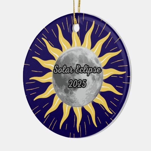 Custom 2025 Solar Eclipse Memory Keramik Ornament (Links)