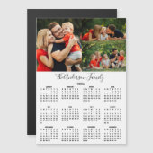 Custom 2026 Calendar 3 Photo Collage Magnet (Vorne/Hinten)
