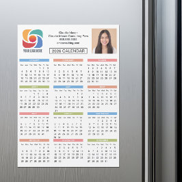 Custom 2026 Calendar Business Logo Company Magnet