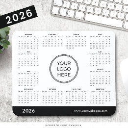 Custom 2026 Calendar Business Logo Mouse Pad Mousepad