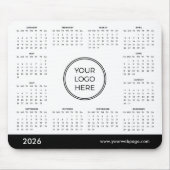 Custom 2026 Calendar Business Logo Mouse Pad Mousepad (Vorne)