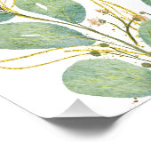 Custom 2026 Calendar with Elegant Eucalyptus Poster (Ecke)