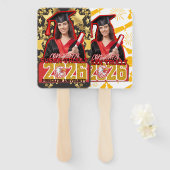 Custom 2026 Grad Fan for High School & College Fächer (Vorne und Hinten)