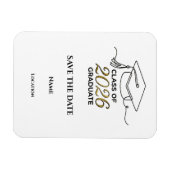 Custom 2026 Graduation Save the Date Magnet (Horizontal)