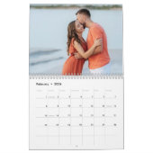 Custom 2026 Modern Couple Foto Kalender (Feb 2026)