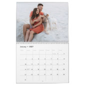 Custom 2026 Modern Couple Foto Kalender (Jan 2027)