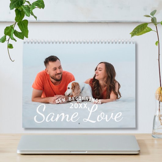 Custom 2026 Modern Couple Foto Kalender