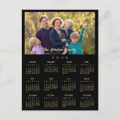 Custom 2026 Photo Calendar Christmas New Years Feiertagspostkarte (Vorderseite)