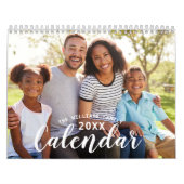 Custom 2026 Simple Modern Script Family Foto Kalender (Titelbild)