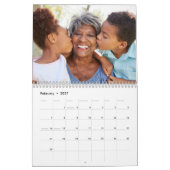Custom 2026 Simple Modern Script Family Foto Kalender (Feb 2027)