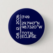 Custom 2026 Solar Eclipse Button (Vorderseite)