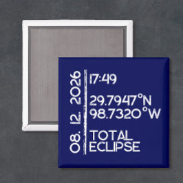 Custom 2026 Solar Eclipse Magnet