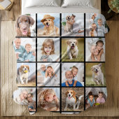 Custom 20 Foto Collage Personalisiert Moderne Fami Fleecedecke