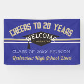 Custom 20-JÄHRIGE Wiedersehen-Banner Banner (Horizontal)